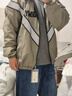 马登工装 ARMY飞行员夹克训练服男秋季vibe反光连帽速干休闲外套潮流 灰绿色（无帽） M 实拍图
