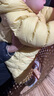 巴拉巴拉童装婴儿羽绒服宝宝轻薄连体衣抱衣爬服儿童冬装男童女童可爱萌趣 黄绿色调-白鸭绒 90 cm-充绒量48g 实拍图