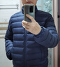 佐丹奴绅士风羽绒服男户外防风保暖立领轻暖羽绒外套13074871 实拍图