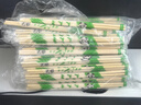 WANIOT一次性筷子卫生家用饭店商用一次性筷子头外卖打包卫生竹筷子批发 直径5.0mm*长19.5cm 200双 实拍图