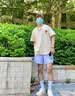 真维斯（Jeanswest）复古短袖t恤男夏季新款宽松透气纯棉圆领上衣青少年潮牌重磅半袖 杏色 枫树叶_K 2XL 实拍图