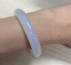 周六福（ZLF）  白月光玉髓手镯女宽条白透新中式国风送女友礼物 51mm 实拍图