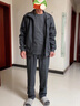 皮尔卡丹（pierre cardin）中老年运动套装男士春秋季三件套中年爸爸新款舒适百搭休闲服装男 390深灰色【春秋长袖三件套】 常规 2XL 实拍图