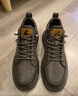 海澜之家HLA男鞋秋冬款休闲皮鞋子男士板鞋HAAXXM4DBF453 棕色短绒款41 实拍图