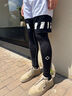 准者轻系列健身长裤高弹速干运动加绒春季跑步压缩衣服打底紧身裤子男 Z122411444纯白色 【长裤加绒】 XL (180) 实拍图
