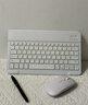 GOMI适用苹果ipad10.2/11代无线蓝牙键盘air2/3/7鼠标mini5/4便携pro11外接手机 背光10寸白键盘+(带鼠标）+收纳包/支架/充电线 实拍图