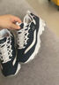 斯凯奇（Skechers）女鞋春季小白鞋蕾丝休闲运动熊猫鞋黑色增高厚底老爹鞋11959 黑色/白色/BKW 37.5 实拍图