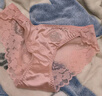 莫代尔法式轻奢性感蕾丝女士内裤女缎面丝滑纯欲调情无痕三角短裤头女 三件装(黄色+粉色+蓝色) 3条 M 85-110 实拍图