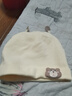 爱贝迪拉婴儿帽子新生婴幼儿无骨胎帽秋冬棉护囟门帽男女宝宝棉帽0-6月 实拍图