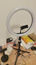 纪曼图32CM环形led直播补光灯支架网红主播美颜瘦脸美光柔光灯手机直播美颜灯大光圈化妆灯 实拍图