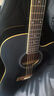 莫森（MOSEN）DC41BKM-D云杉单板民谣吉他 进阶升级款吉它 哑光41英寸 黑色 实拍图