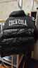 可口可乐（Coca-Cola） 棉衣男款PU皮拼接立领加厚棉袄外套冬季棉服潮流男装 黑色 M 实拍图