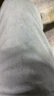 西域传奇牛仔裤男夏季潮牌高街宽松直筒裤子男百搭纯色阔腿复古休闲长裤男 烟灰色加绒 XL(建议115斤-140斤） 实拍图