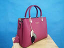 稻草人包包女包2025新款时尚牛皮手提包百搭大容量斜挎包生日礼物送老婆 波尔多红-牛皮款 实拍图