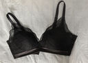 爱慕无钢圈聚拢上托侧收轻盈性感蕾丝文胸AM171791黑色C80 实拍图
