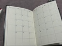 MUJIPVC封面月周记笔记本/2024年12月开始 2025手账本计划本记事本日程本本 88张/深灰色/A6 实拍图