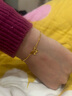 六桂福珠宝黄金手链女足金999.9初恋樱桃链简约百搭手饰婚嫁生日礼物 4.90g【链长约16+3cm延长链】 实拍图
