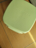 舒怡然 加厚塑料凳子家用客厅餐桌椅子高凳防滑熟胶板凳浴室茶几小凳子 中号带盖北欧绿30cm 实拍图
