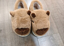 QYCKABY卡皮巴拉儿童棉拖鞋女童冬季包跟室内家居保暖亲子款可爱棉鞋男童 卡其【卡皮巴拉包根】 36 -37标准码 实拍图