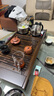 金灶（KAMJOVE）全自动上水功夫茶具套装 茶道泡茶壶 鸡翅木茶盘套装茶台R-350A 搭配K9 陶瓷茶具 茶水桶 实拍图