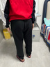 特步（XTEP）男女童小中大童儿童经典百搭针织裤子保暖加绒运动长裤 纯正黑 【9122加绒款】 170 cm 实拍图