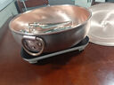 邢水铜艺纯铜铜火锅电磁炉火锅紫铜火锅鸳鸯锅手工纯铜平底燃气紫铜火锅 【铜环款】清汤锅7-9人 34cm 实拍图