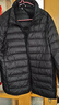 雪中飞时尚百搭休闲羽绒服女立领款短款轻便修身秋季轻薄羽绒服 宝石黑|8086 M 165/88A 实拍图