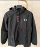 安德玛（Under Armour）UA秋冬ColdGear男子保暖连帽软壳拒水休闲运动夹克外套1371587 黑色002 XL 实拍图