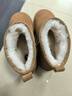 百丽（Belle）户外徒步雪地靴女休闲保暖短靴D1D1DDM4 棕色 36 (230mm) 实拍图
