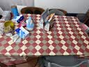 钟爱一生新年桌布防水防油TPU免洗餐桌垫茶几布长方形桌面垫红格137*180cm 实拍图