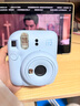 FUJIFILM(富士) instax mini12 一次成像立拍立得相机 七夕礼物 生日礼物 送礼可爱迷你立拍立得相机 MINI12 绣球蓝 官方标配 实拍图