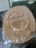 半物生活 藤编手提篮 手工编织户外野餐篮子菜篮花篮采摘篮鸡蛋竹篮礼品篮客厅收纳储物筐水果篮面包篮田园 带盖椭圆手提篮 实拍图