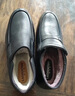 老人头（LAORENTOU）男靴冬商务休闲鞋头层牛皮套脚加绒保暖耐磨防滑棉靴 A90392 黑41 实拍图