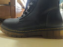 马登工装经典复古马丁靴男英伦风通勤百搭靴子加绒高帮男士休闲皮鞋秋 经典黑色 【硬皮光面6孔】 42 (260mm) 男码 实拍图