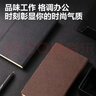 得力（deli）48K/120张商务记事本笔记本子 皮面本办公会议日记本 棕色BP127 实拍图