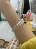 梵际9999银手镯女素圈足银光面简约闭口年轻款实心镯子送老婆七夕礼物 25克-内径56mm 建议体重96-105斤 实拍图