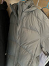 黑冰户外女连帽中长款鸭绒羽绒服冬季防风保暖羽绒服 FAF8958 深灰 L 实拍图