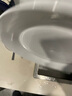 松发瓷器好韵釉下彩碗具家用陶瓷碗碟餐具纯白暗纹系列组合碗盘 好韵10英寸平盘 实拍图