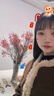 百图betu女装冬季新款短外套撞色边环保羊剪绒短外套女2311T73 紫色 M 实拍图