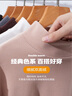 真维斯（JEANSWEST）长袖t恤男装秋冬季款保暖内搭打底衫双面加绒纯色男士长袖上衣服 黑色 纯色 3XL 【内搭打底】 实拍图