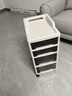 美潮抽屉式收纳柜家用桌下移动置物架玩具零食书桌收纳架化妆品小推车 四层【2高2低款】+万向轮 实拍图