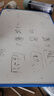 比比牛 桌面小白板30*45cm 儿童创意磁性画板 双面带支架 蓝色边框 BBNL-L3045 实拍图
