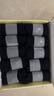 蔓楚袜子男抗菌防臭无骨缝合7a级袜子纯棉100%纯棉袜男袜四季中筒礼盒 10黑色 礼盒装 10双 均码 【鞋码39-43码】 实拍图