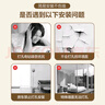 铭聚布艺（MINGJU）全遮光成品魔术贴隔热防晒卧室阳台客厅窗帘奶油色1.7宽*2.0高1片 实拍图