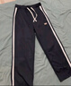 Foss Phil加绒条纹裤子男冬季保暖运动宽松直筒阔腿休闲长裤271JR黑色3XL 实拍图