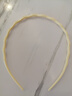 【5元5件更划算】糖果色波浪发箍女款简约甜美细头箍外出百搭时尚 米白色一个装 实拍图