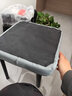 煜柠苑家用餐椅北欧轻奢软包凳子现代简约可叠放餐桌椅子客厅塑料高板凳 高级灰【黑腿-加厚软包】1把 实拍图