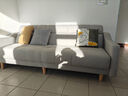 全友家居 北欧简约家具科技布艺直排式沙发客厅三人位小户型沙发床 实拍图