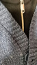 蕉内（Bananain）热皮男士开衫毛衣针织衫加厚含羊毛保暖衣秋冬款男装外套 【男士】牛仔蓝花纱 L 实拍图