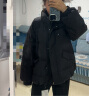 热风（Hotwind）外套女冬季新款女士宽松保暖鸭绒面包羽绒服 01黑色 M 实拍图